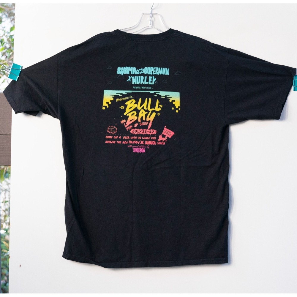 Hurley x Shama the Superman Bull Bay Event Shirt Mens Size Large